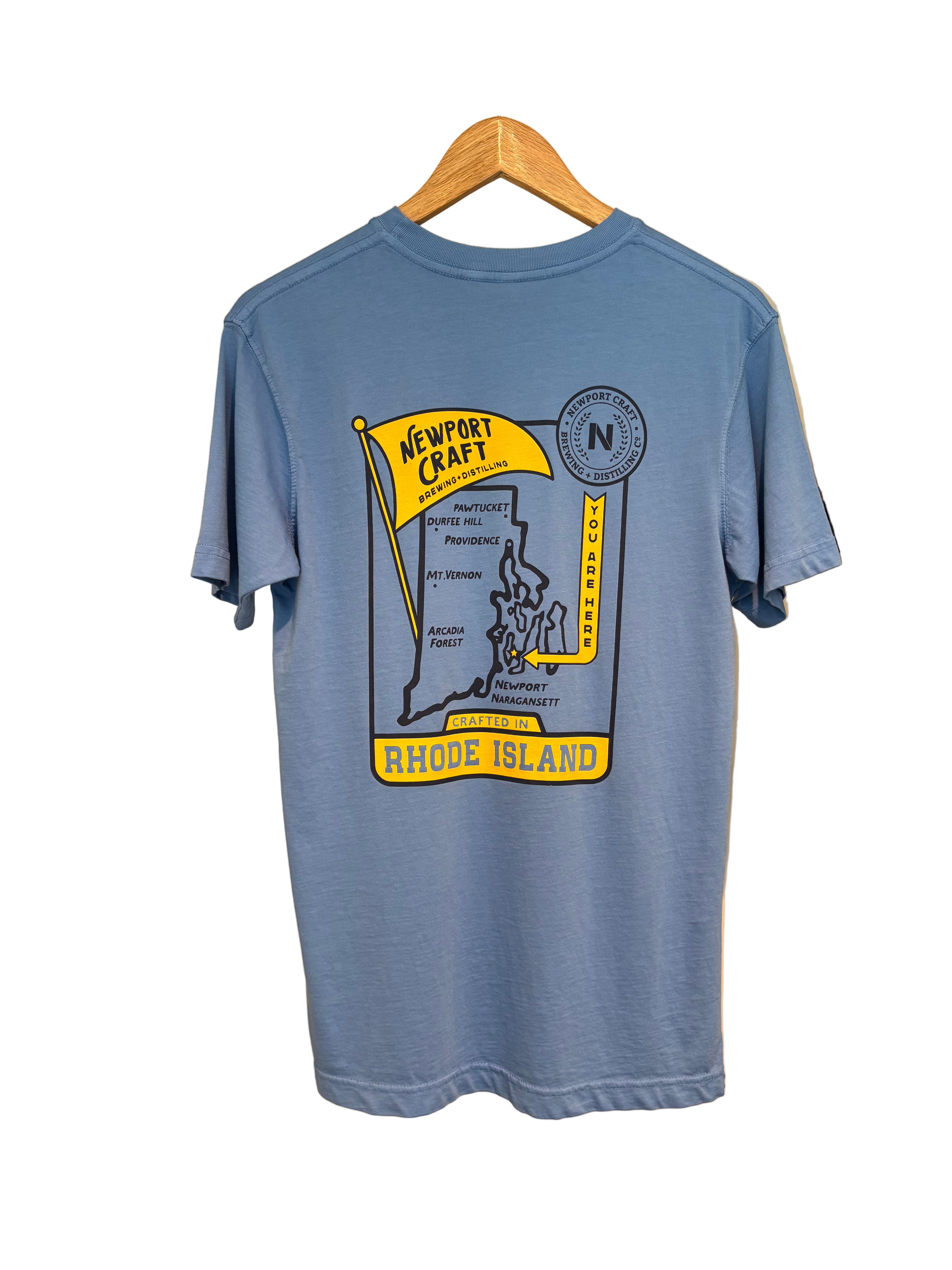 Map Dark Blue T Shirt