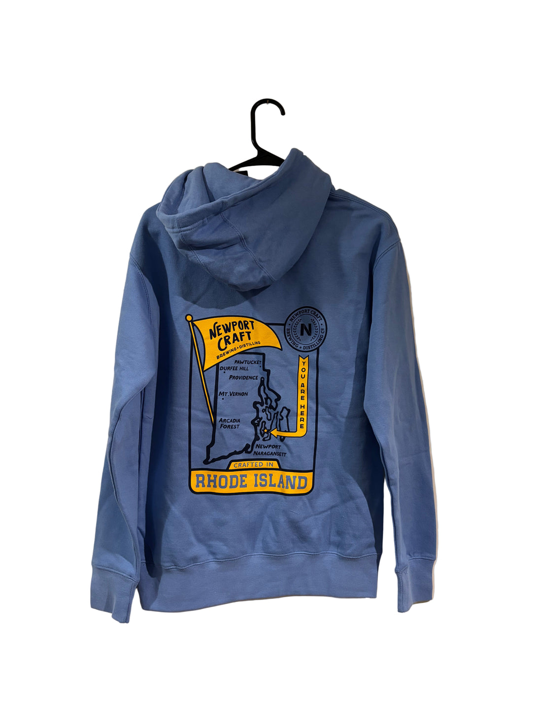 Map Blue Hoodie